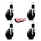 Service Caster 5'' Soft Rubber Wheel Swivel 1-3/4'' Expanding Stem Caster Set, 4PK SCC-EX20S514-SRS-134-4 - alternate 3